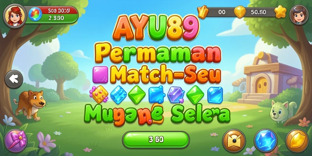 Screenshot gameplay AYU89 yang menampilkan aksi seru Match-3.