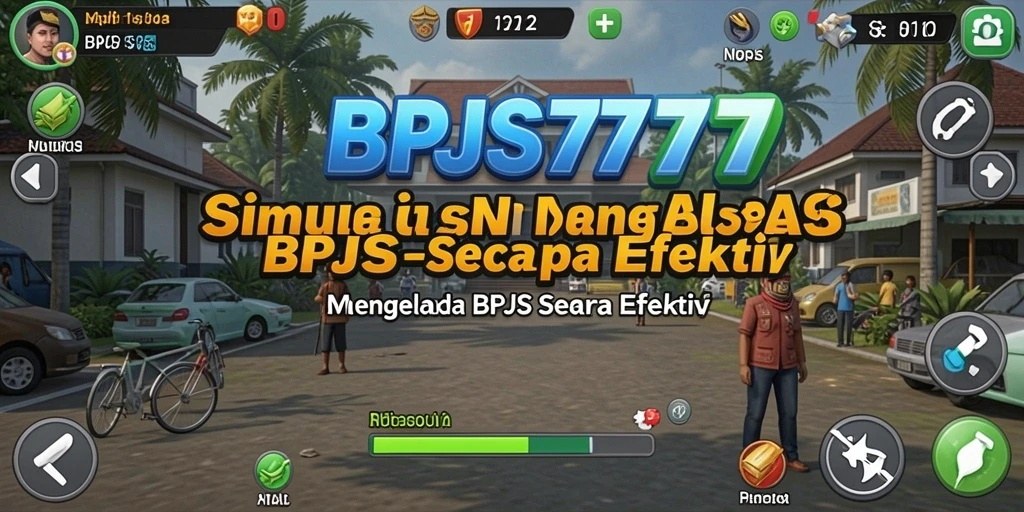 Tampilan gameplay BPJS777 dengan simulasi pengelolaan BPJS.