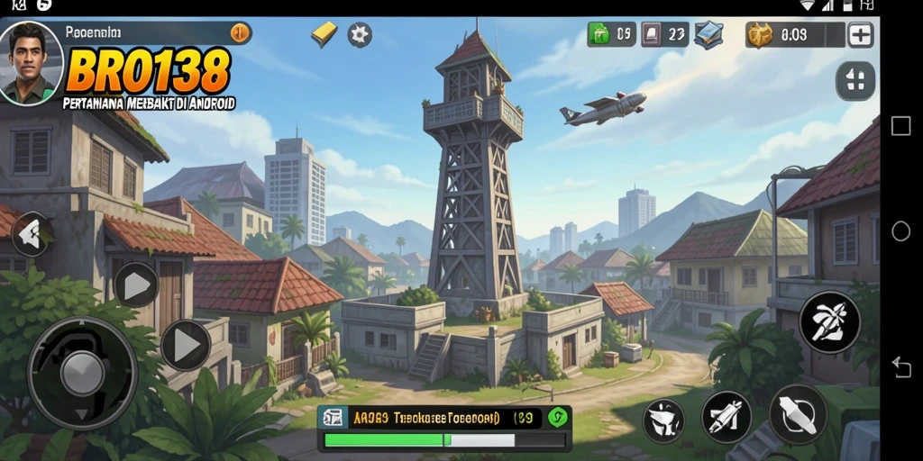 Tangkapan layar dari gameplay BRO138 dengan aksi menara yang mendebarkan.