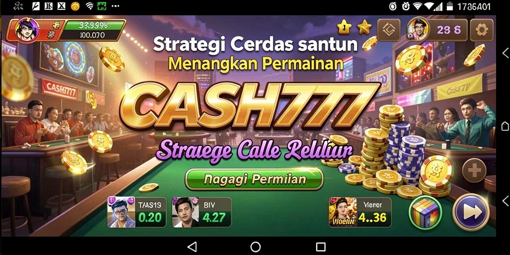 Tampilan menarik dari gameplay CASH777 yang penuh strategi.
