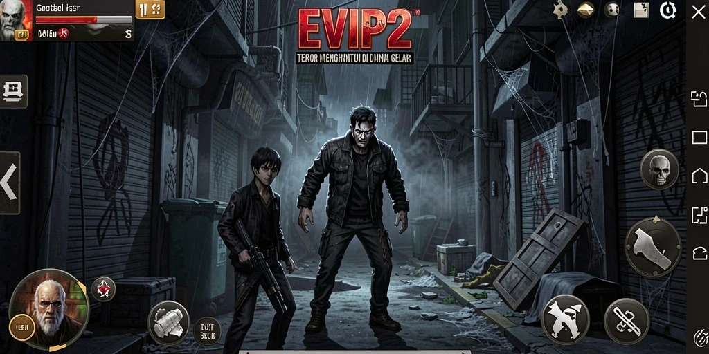 Tampilan gameplay mendebarkan dan atmosfer mencekam di EVIP2.