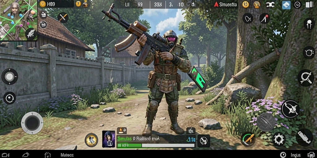 Tangkapan layar dari gameplay H89 yang menampilkan interaksi realistis dalam dunia simulasi.