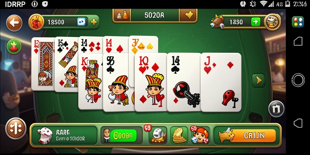 Gambaran gameplay menegangkan dalam IDRRP saat pemain bersaing di meja Domino.