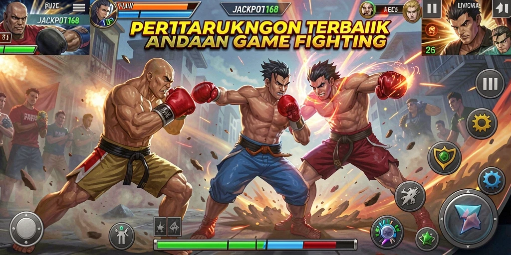 Tampilan seru dalam JACKPOT168 saat pertarungan berlangsung.