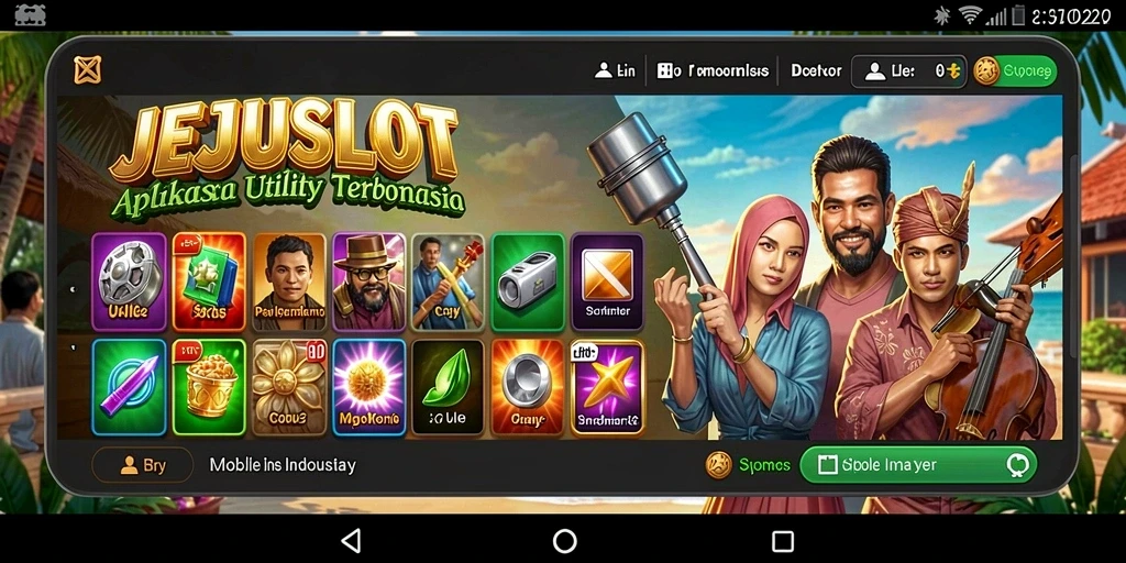 Tampilan antarmuka JEJUSLOT yang intuitif dan mudah digunakan.