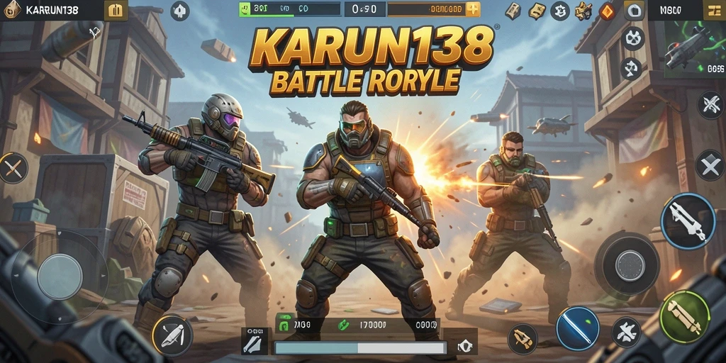 Gameplay seru di <strong>KARUN138</strong> saat pertarungan Battle Royale.