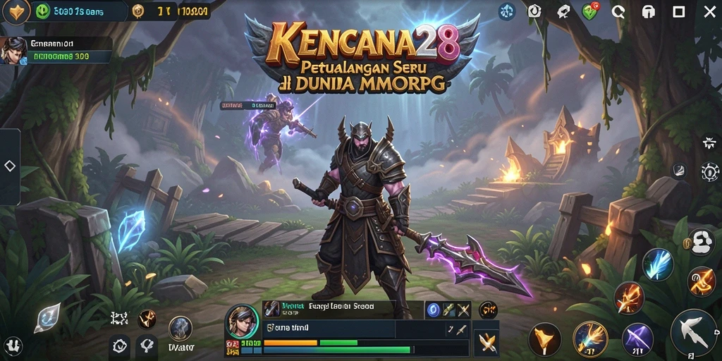 Screenshot gameplay KENCANA28 menampilkan aksi seru di dunia MMORPG.