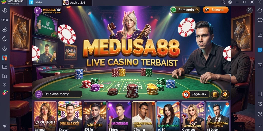 Gameplay Live Casino yang seru dengan dealer langsung dan interaksi nyata.