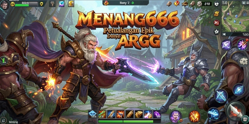 Tampilan epik dari pertarungan dalam MENANG666 yang penuh aksi.