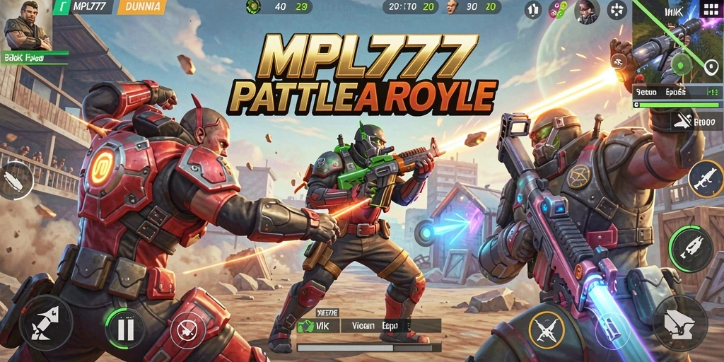 Gameplay mendebarkan dari MPL777 dengan banyak aksi Battle Royale.