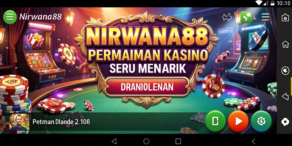 Tampilan menarik gameplay NIRWANA88 dalam suasana Kasino.