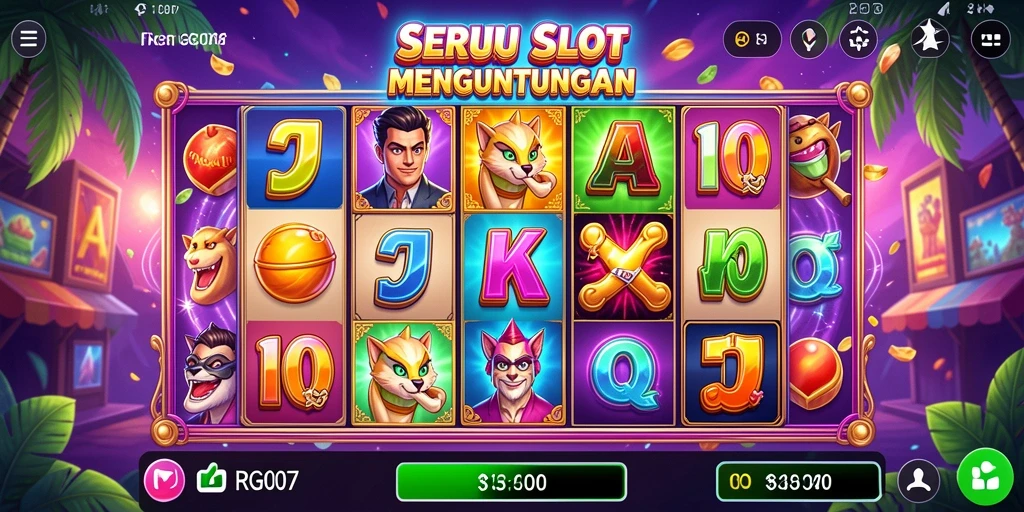 Screenshot gameplay PRG007 dengan slot yang menarik.