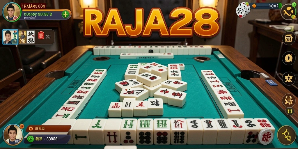 Screenshot utama RAJA288 menampilkan gameplay seru Mahjong.
