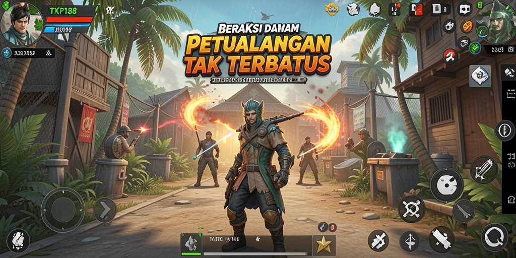 Tangkapan layar utama TKP188 menampilkan aksi seru gameplay yang mendebarkan.