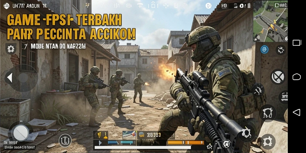 Tampilan gameplay UH77 yang mendebarkan dengan aksi tembak menembak intens.