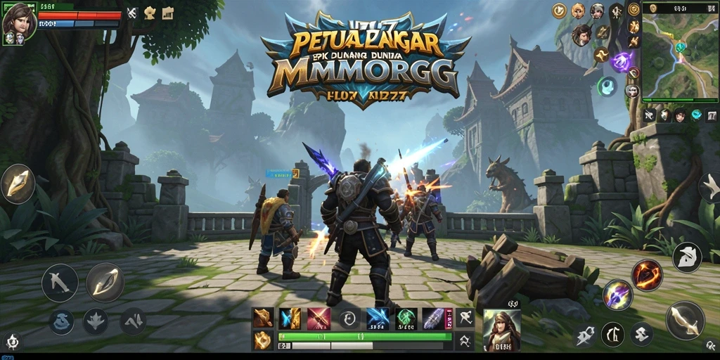 Screenshot UT77 menampilkan aksi seru dalam pertempuran MMORPG.