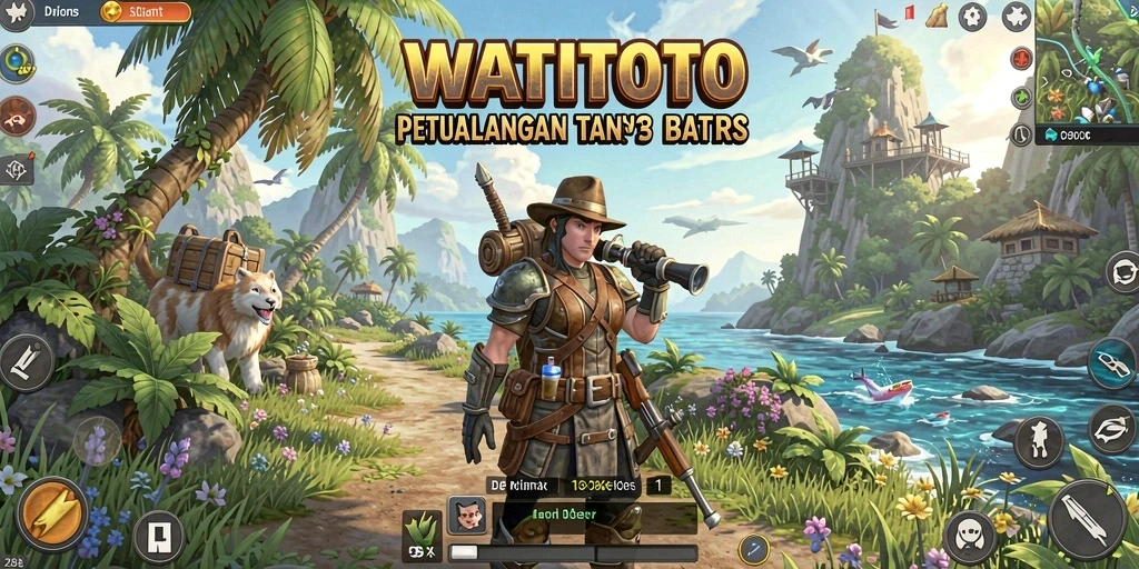 Gameplay WATITOTO menampilkan eksplorasi dunia terbuka yang menakjubkan.